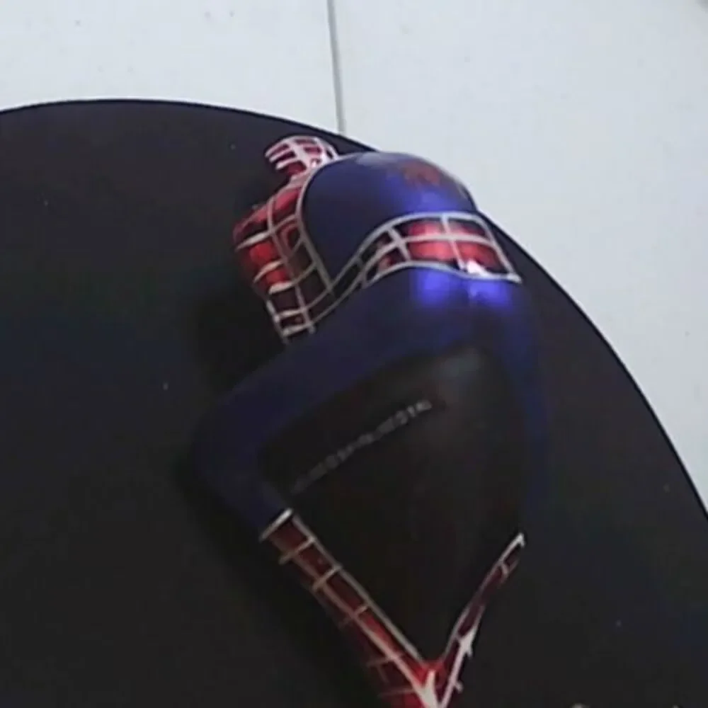 2007 Marvel Spiderman 3 Movie Glass Ornament Hanging Upside Down Rare